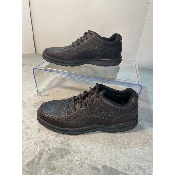 Rockport Men's Brown Leather Walking Shoes Size 10M - Picture 3 of 8